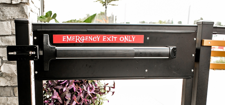 emergency push bar installation in Milpitas
